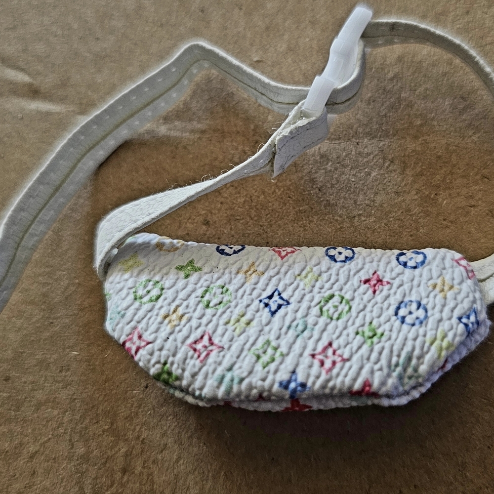 Multicolor Patterned Brand New Mini Belt Bag Mono… - image 2